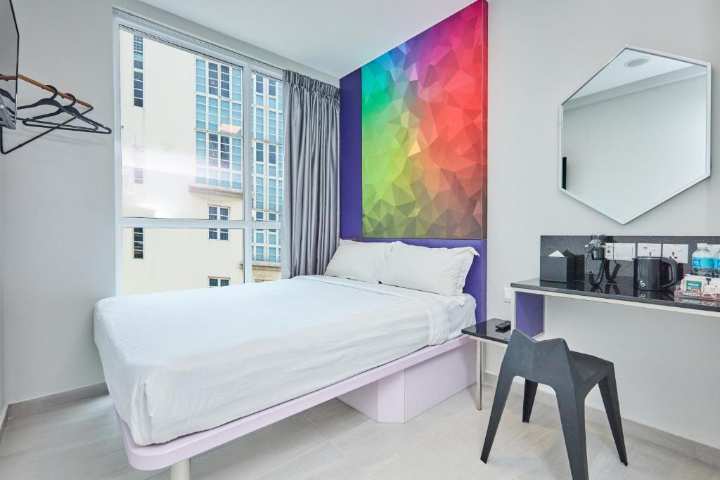 Двухместный (Улучшенный двухместный номер с 1 кроватью) отеля Fragrance Hotel - Sunflower, Сингапур (город)
