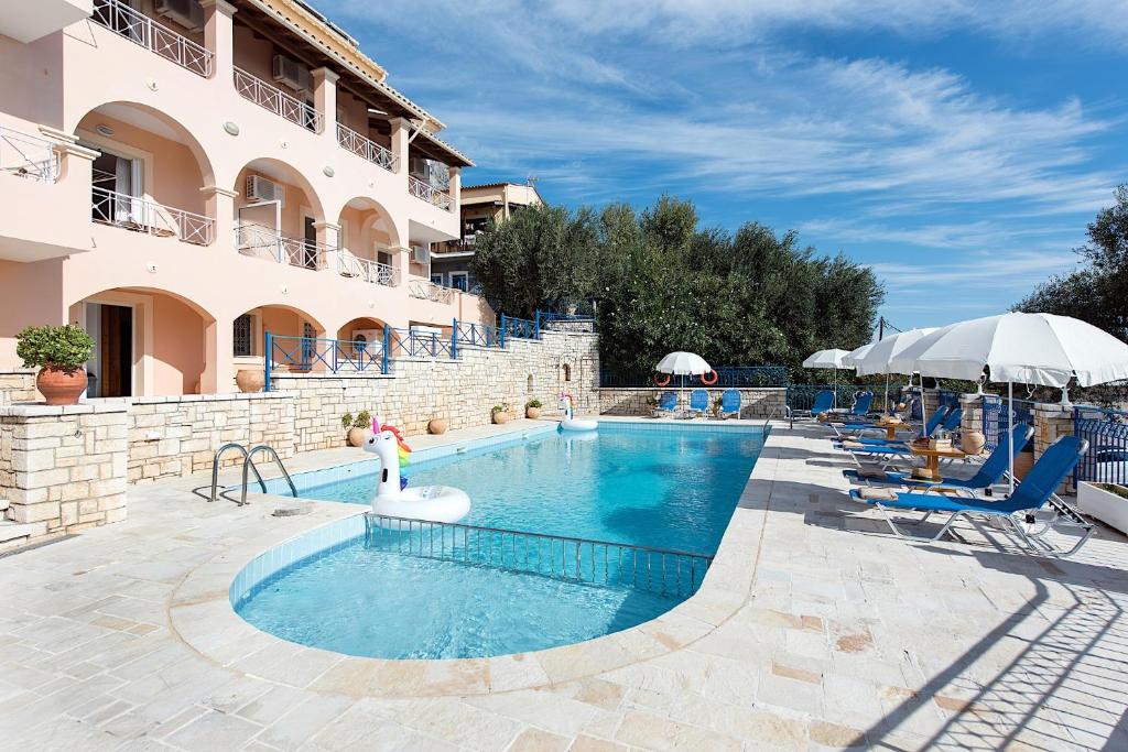 Апартаменты (Апартаменты с 2 спальнями) апарт-отеля Corfu Shell Apartments, Барбати