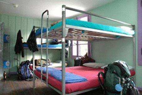 Номер (Односпальная кровать в 6-местном общем женском номере) хостела Funny Farm Backpackers, Интерлакен
