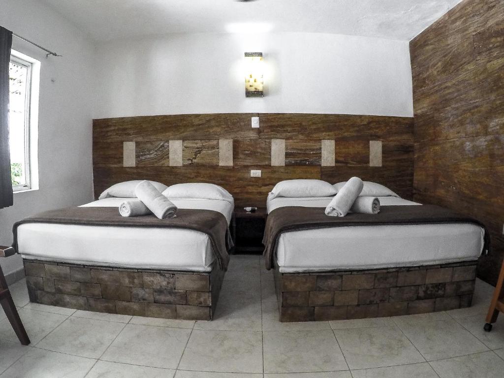 Двухместный (Двухместный номер с 2 отдельными кроватями) отеля La Casa de las Lunas, Чичен-Ица