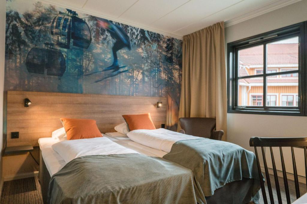 Двухместный (Двухместный номер с 2 отдельными кроватями) курортного отеля Scandic Hafjell, Лиллехамер
