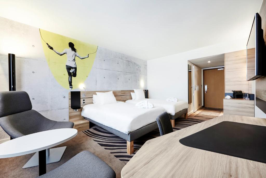 Двухместный (Executive Room with Two Big Beds), Novotel Kraków City West