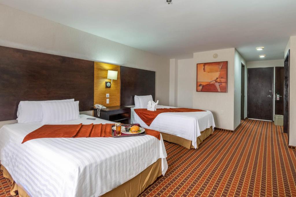 Двухместный (Двухместный номер с 2 двуспальными кроватями) отеля Paris FC Hotel, Поса-Рика-де-Идальго