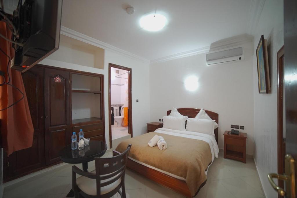 Двухместный (Двухместный номер с 1 кроватью или 2 отдельными кроватями, вид на город) отеля Hôtel Riad Asfi, Сафи