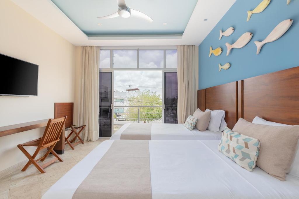 Двухместный (Двухместный номер с 2 отдельными кроватями) отеля Biwa Tulum, Тулум