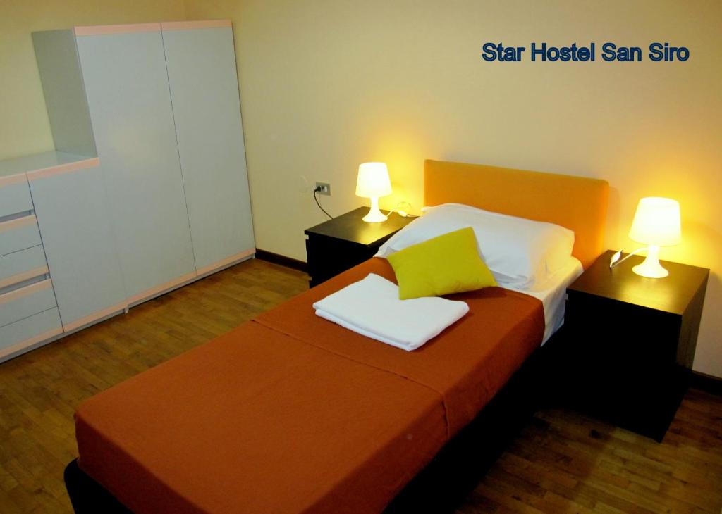 Одноместный (Одноместный номер с общей ванной комнатой), Star Hostel San Siro Fiera