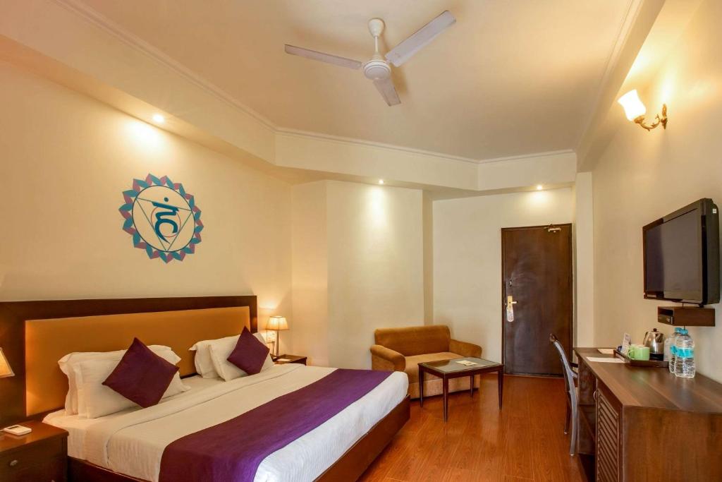 Двухместный (Стандартный двухместный номер с 1 кроватью - Для некурящих) отеля Dewa Retreat - A Himalayan Boutique Hotel, Ришикеш