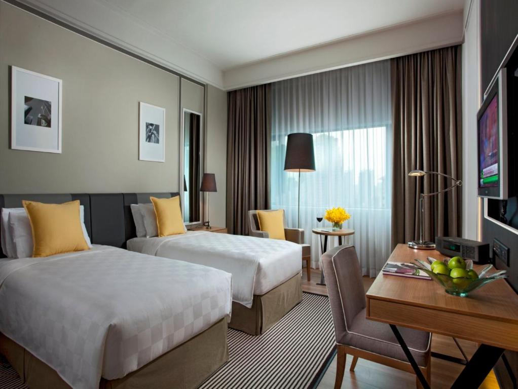 Двухместный (Клубный двухместный номер «Премьер»с 2 отдельными кроватями) отеля Orchard Hotel Singapore, Сингапур (город)