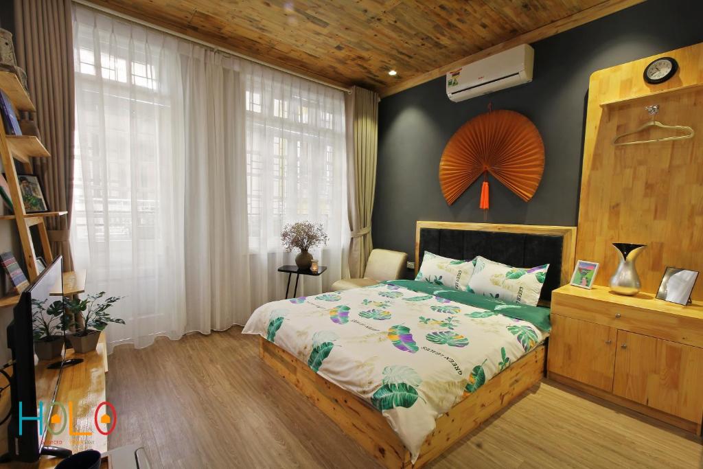 Двухместный (Двухместный номер Делюкс с 1 кроватью), HoLo Fairy House Hanoi - Serviced HomeStay