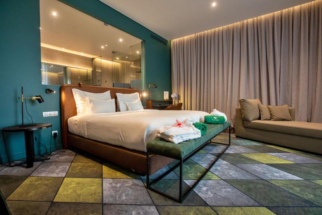 Двухместный (Двухместный номер «Премиум» с 1 кроватью или 2 отдельными кроватями) отеля Furnas Boutique Hotel - Thermal & Spa, Фурнаш