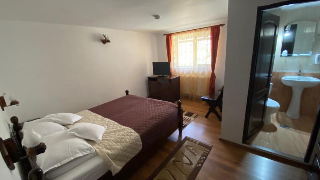 Двухместный (Двухместный номер с 1 кроватью) гостевого дома Pensiunea Cerbul Carpatin, Бран
