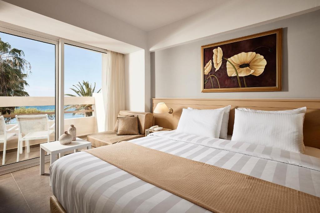 Двухместный (Двухместный номер с 1 кроватью с видом на море) отеля Tylissos Beach Hotel, Иерапетра