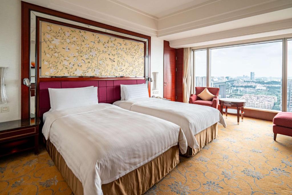 Двухместный (Двухместный номер Делюкс с 2 отдельными кроватями) отеля Shangri-La Hotel, Guangzhou, Гуанчжоу