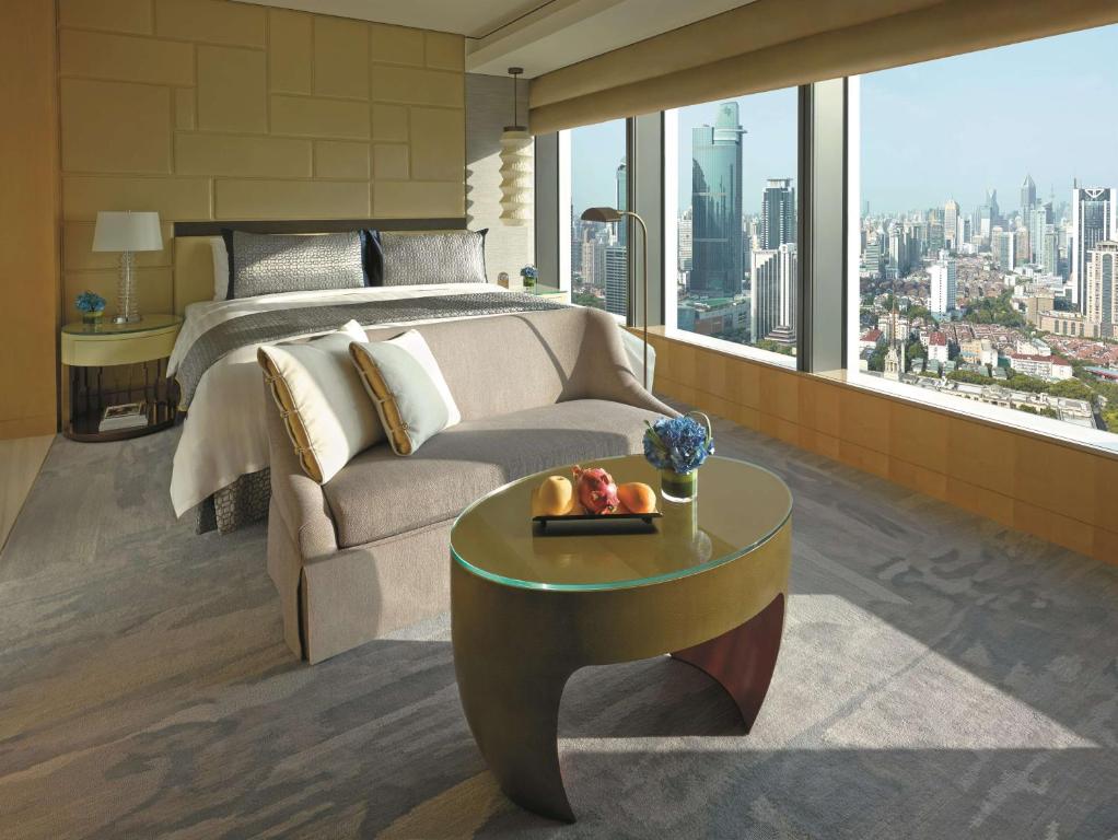 Двухместный (Номер Делюкс с кроватью размера «king-size»), Jing An Shangri-La, West Shanghai