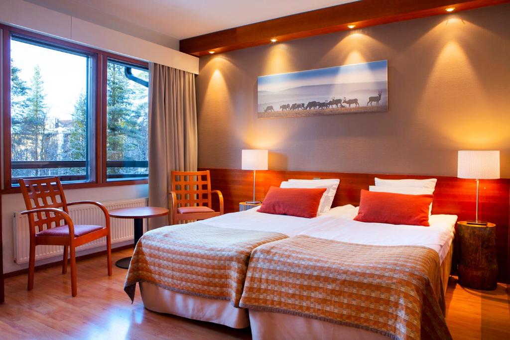 Двухместный (Стандартный двухместный номер с 2 отдельными кроватями и сауной) отеля Lapland Hotels Riekonlinna, Саариселькя