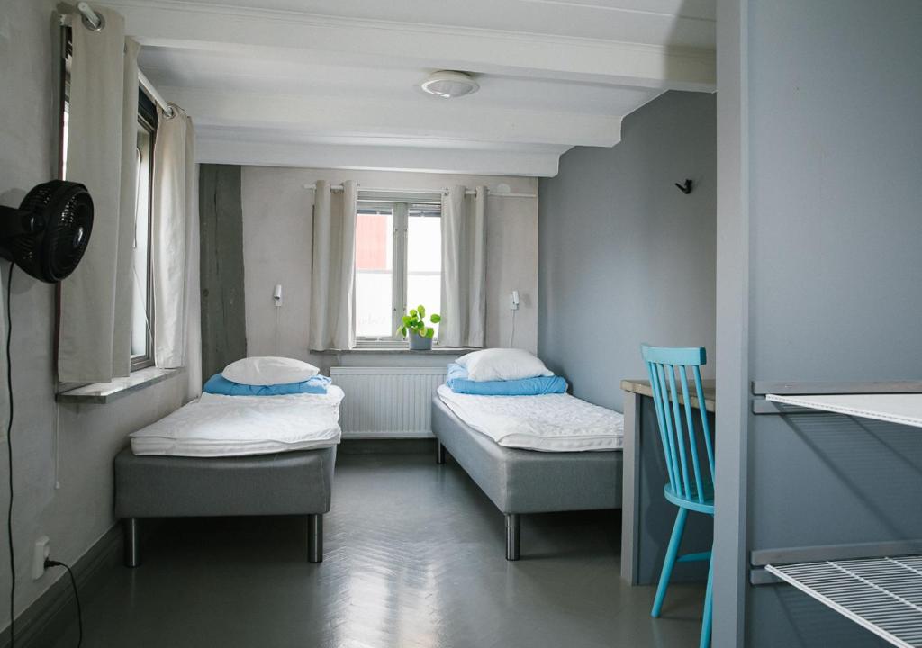 Двухместный (Двухместный номер с 1 кроватью и общей ванной комнатой) хостела Visby Logi & Vandrarhem Hästgatan, Висбю