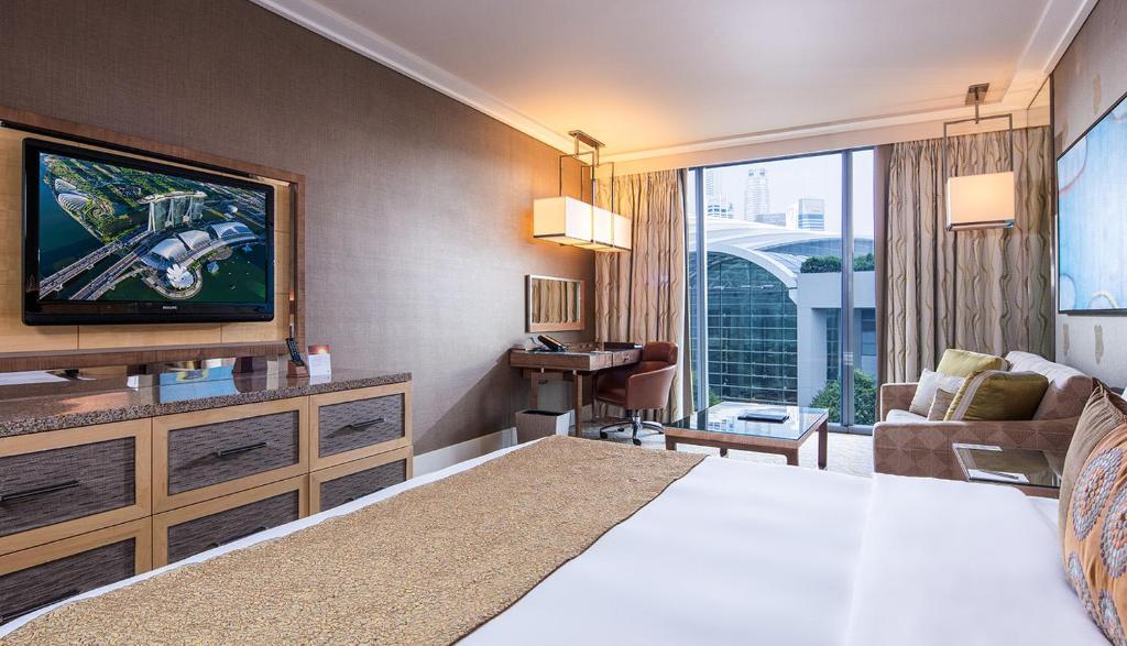 Двухместный (Номер Делюкс с кроватью размера «king-size» - Нижний этаж) отеля Marina Bay Sands, Сингапур (город)