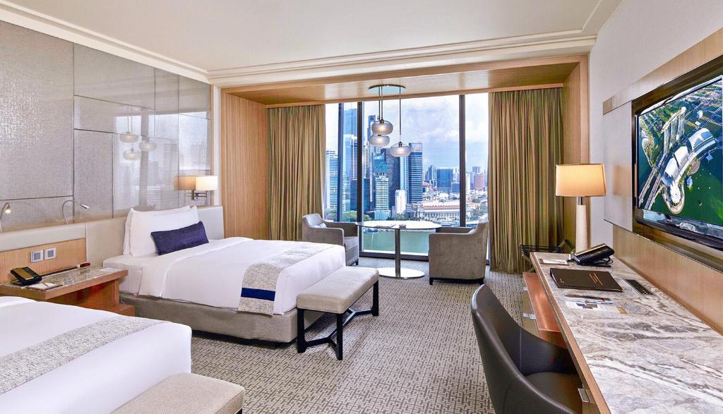 Двухместный (Двухместный номер «Премьер» с 2 отдельными кроватями и видом на город) отеля Marina Bay Sands, Сингапур (город)