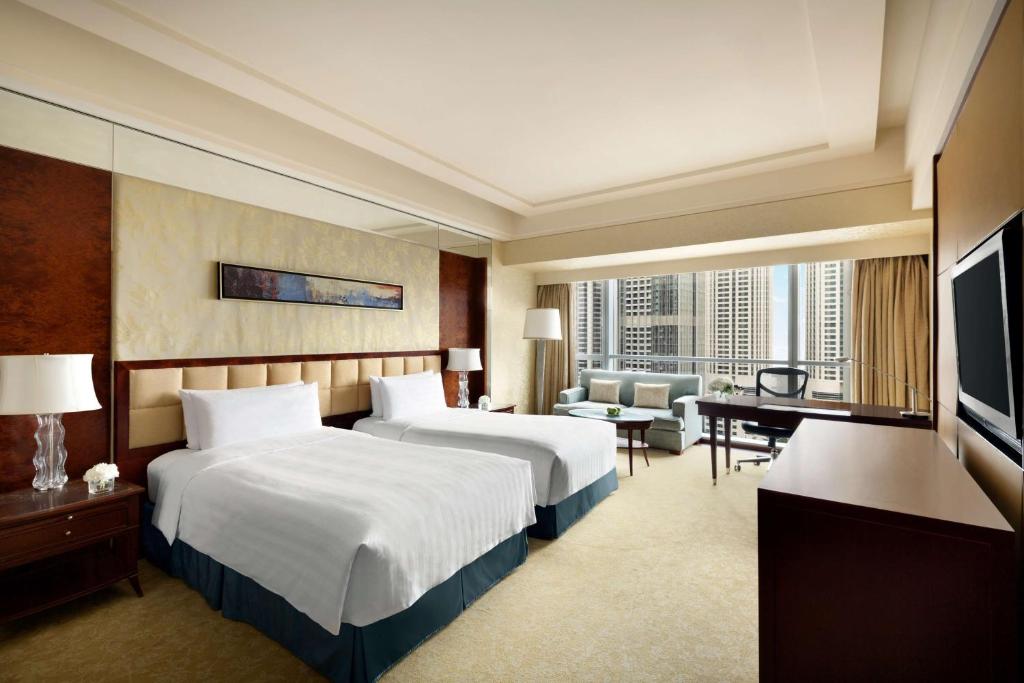 Двухместный (Представительский двухместный номер с 2 отдельными кроватями - Крыло «Вэлли») отеля Shangri-La Hotel, Qingdao, Циндао