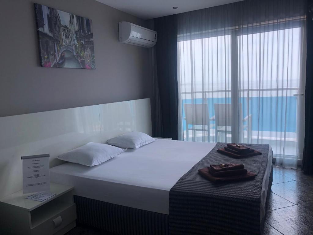 Двухместный (Двухместный номер с 1 кроватью с видом на море) отеля Agata Beach, Ахтопол