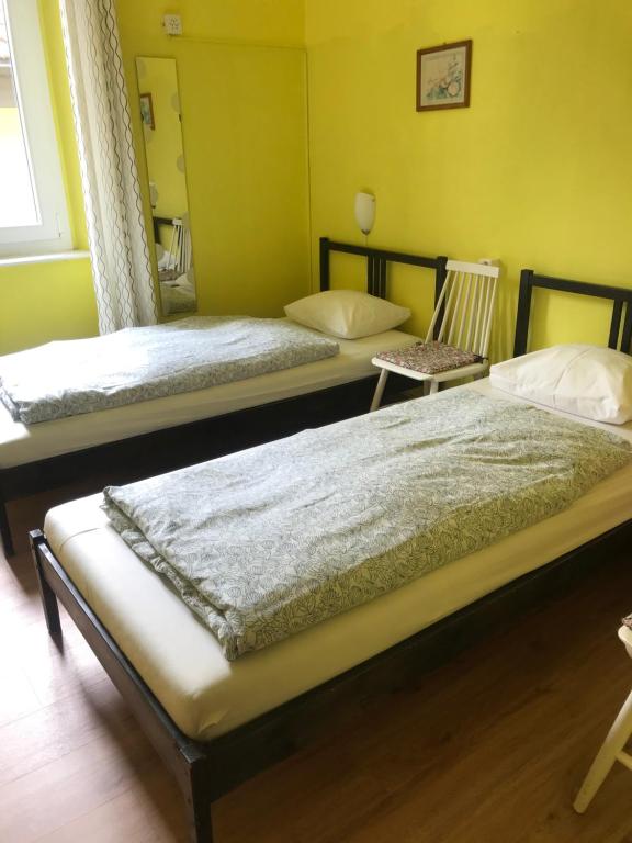 Двухместный (Двухместный номер с 1 кроватью и общей ванной комнатой) гостевого дома Pensione Agra, Лугано