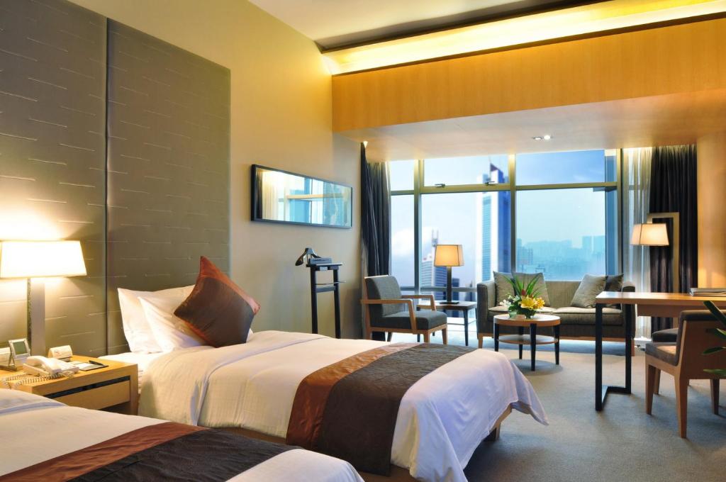 Двухместный (Улучшенный представительский двухместный номер с 2 отдельными кроватями) отеля Jianguo Hotel Guangzhou, Гуанчжоу