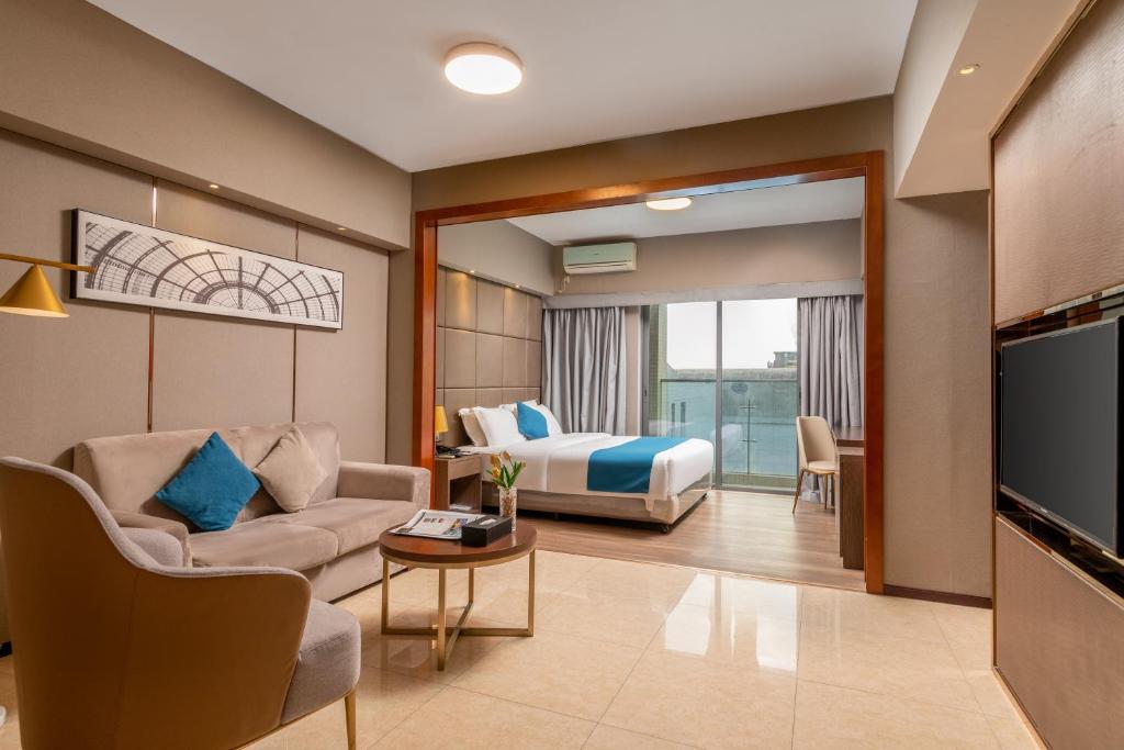 Двухместный (Суперлюкс с видом на город), Foshan Bodun International Serviced Apartment