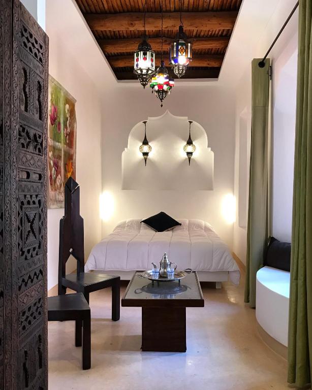 Двухместный (Большой двухместный номер с 1 кроватью или 2 отдельными кроватями) отеля Riad Zahir, Марракеш