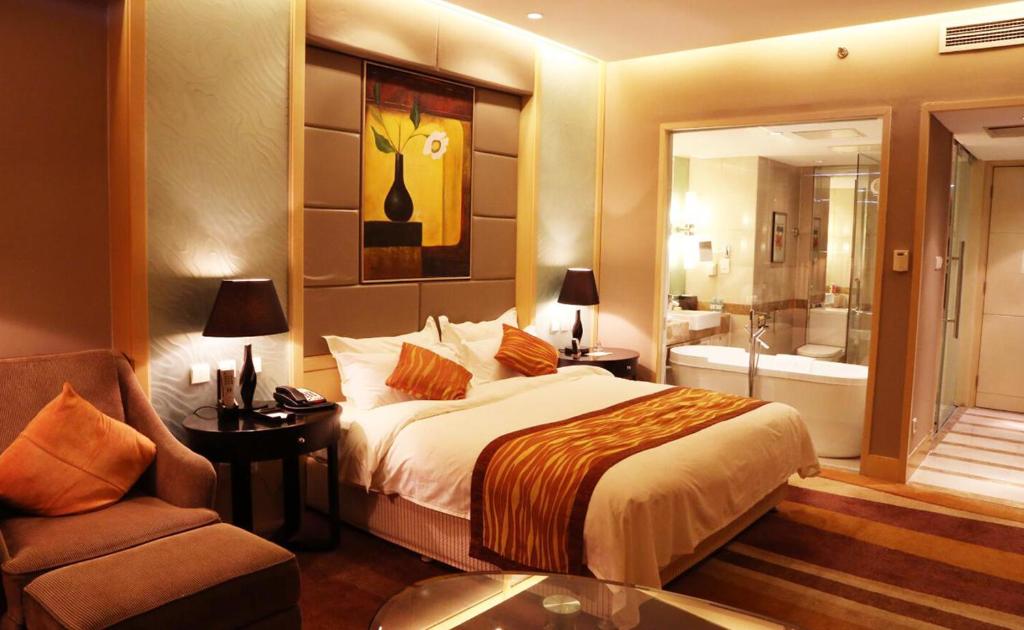 Двухместный (Представительский двухместный номер Делюкс с 1 кроватью) отеля Wenjin Hotel, Beijing, Пекин