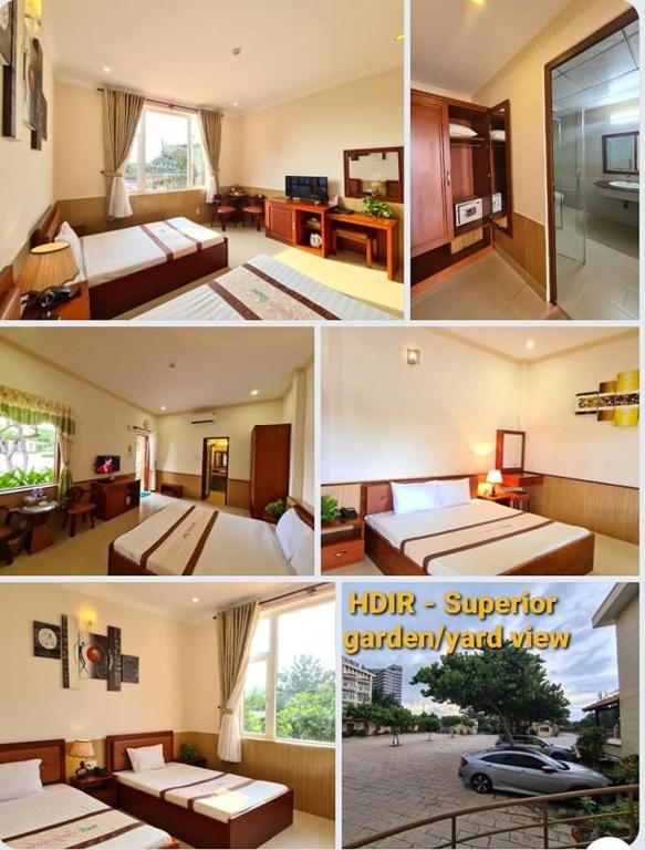 Двухместный (Улучшенный номер с террасой - Вид на парковку) курортного отеля Hai Duong Intourco Resort, Вунгтау