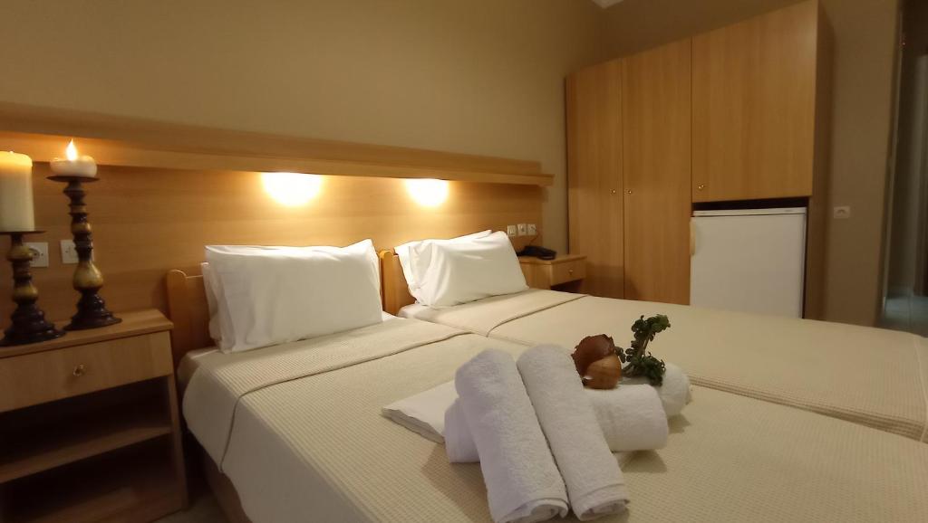 Двухместный (Двухместный номер с 1 кроватью или 2 отдельными кроватями и балконом) отеля THEMIS BEACH, Паралия Катерини