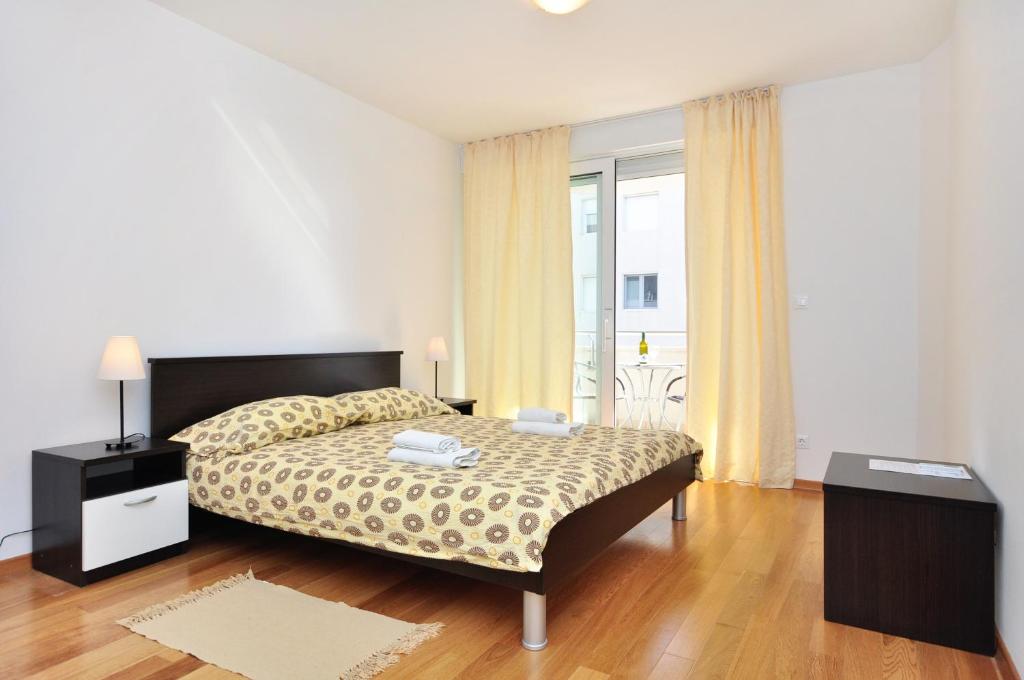 Двухместный (Двухместный номер с балконом и частичным видом на море) апартамента Adriatic Queen Villa, Сплит
