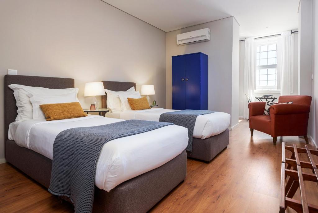 Двухместный (Улучшенный двухместный номер с 1 кроватью или 2 отдельными кроватями) гостевого дома B The Guest Downtown, Порту