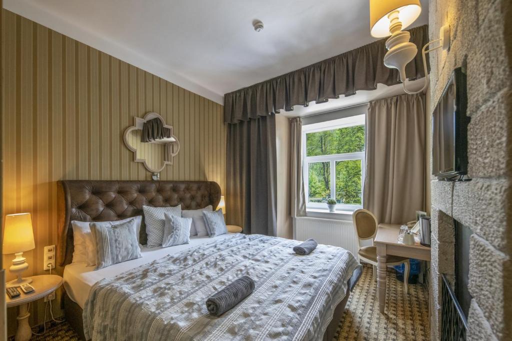 Двухместный (Стандартный двухместный номер с 1 кроватью или 2 отдельными кроватями) отеля Oxigén Hotel Superior Family & Spa, Носвай