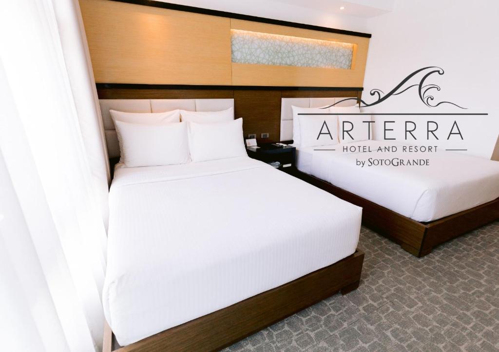 Двухместный (Двухместный номер Делюкс с 1 кроватью или 2 отдельными кроватями, вид на город) курортного отеля Arterra Hotel and Resort, Мактан