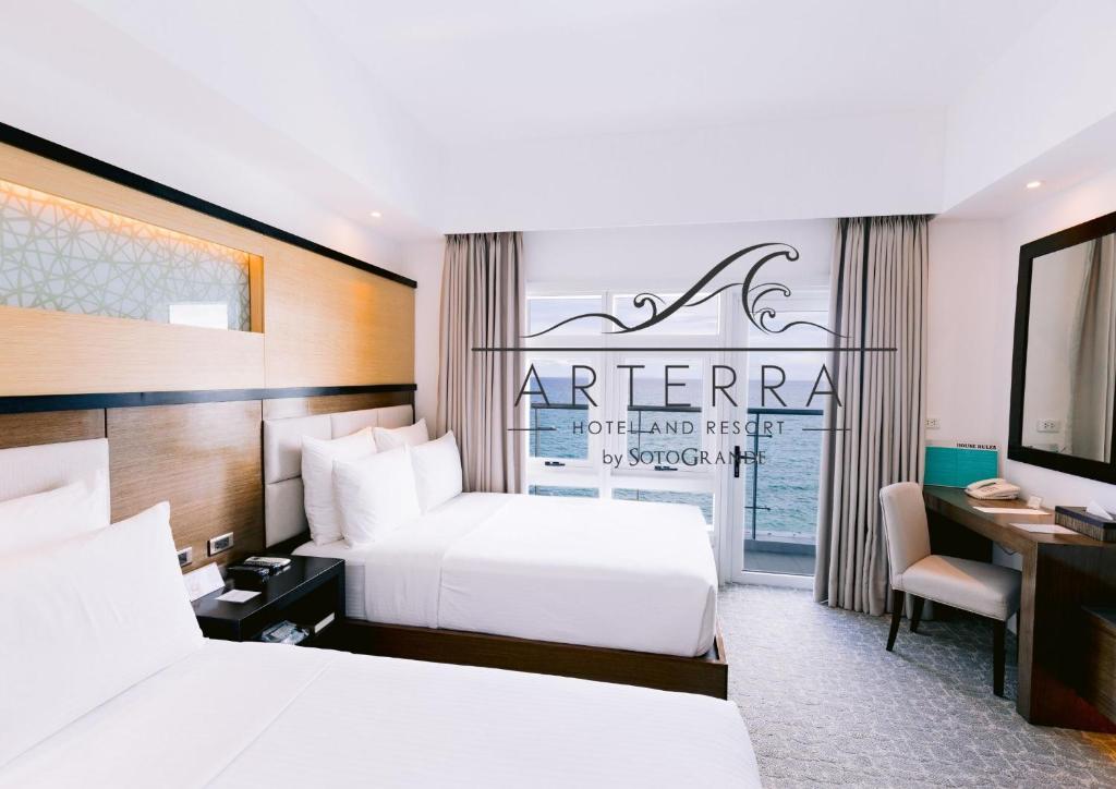 Двухместный (Двухместный номер Делюкс с 1 кроватью и видом на море) курортного отеля Arterra Hotel and Resort, Мактан