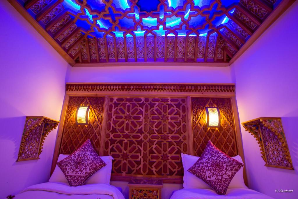 Двухместный (Двухместный номер Делюкс с 1 кроватью или 2 отдельными кроватями) отеля Hotel Dar Mounir, Шефшауэн
