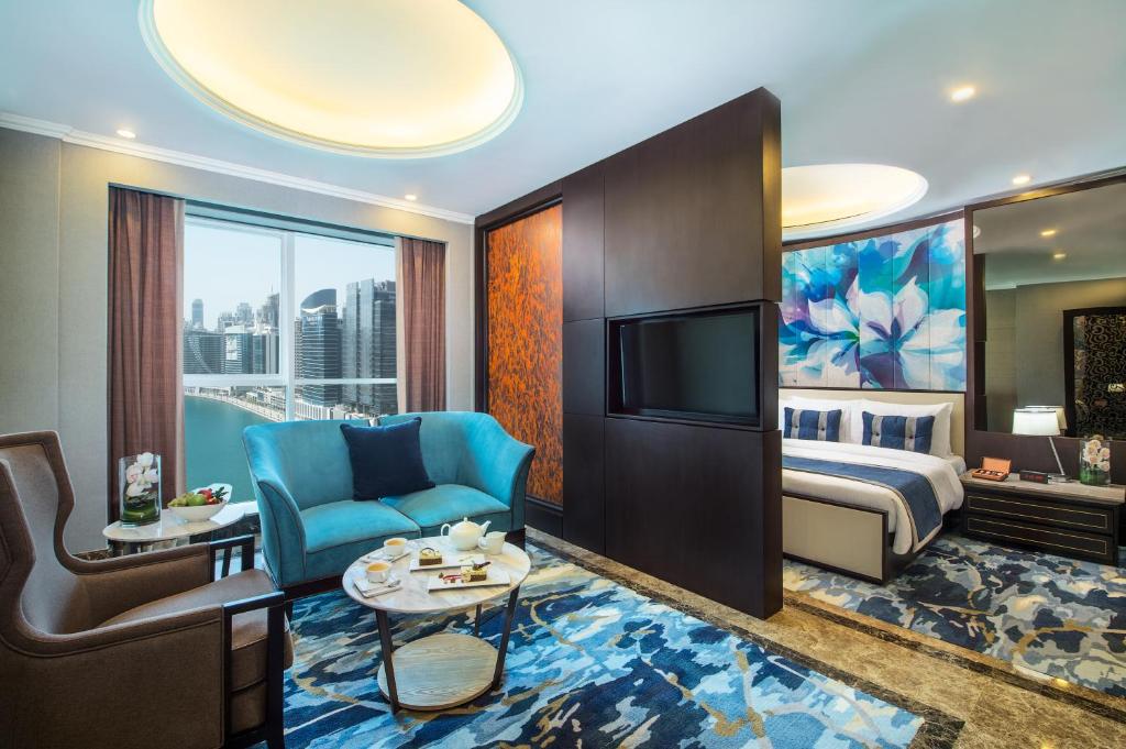 Сьюит (Люкс в пентхаусе с 2 кроватями размера «king-size») отеля Gulf Court Hotel Business Bay, Дубай
