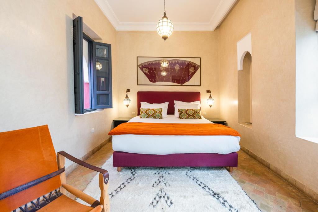 Двухместный (Двухместный номер Делюкс с 1 кроватью) отеля Riad D'ari, Марракеш