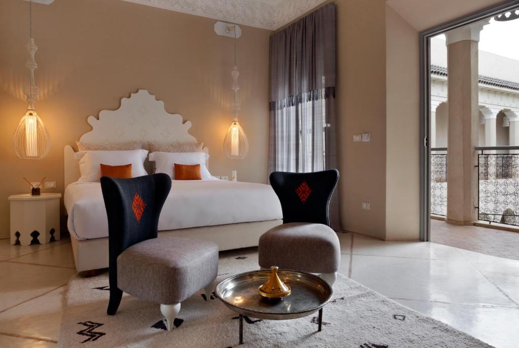 Двухместный (Улучшенный двухместный номер с 1 кроватью) отеля Riad Nashira & Spa, Марракеш