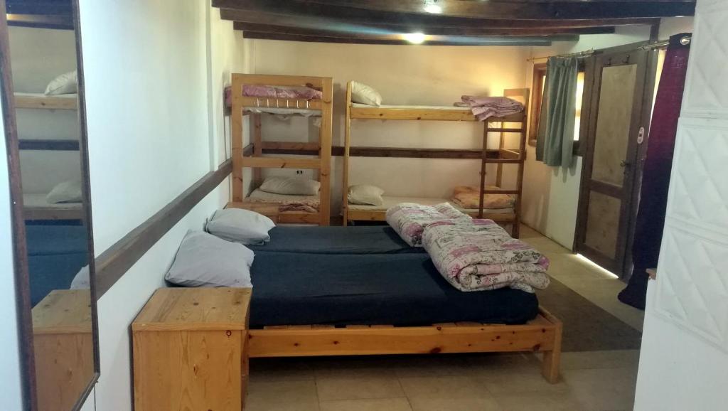 Четырехместный (Номер с 2 двухъярусными кроватями, собственной ванной комнатой и видом на море) хостела Deep Blue Divers Hostel Dahab, Дахаб