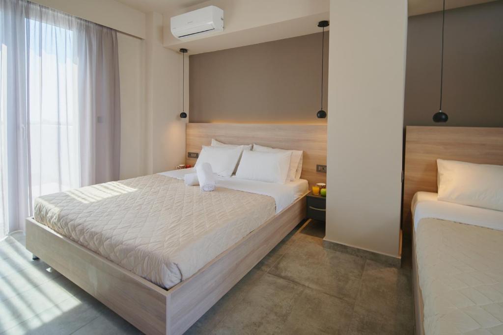 Двухместный (Двухместный номер с 1 кроватью или 2 отдельными кроватями и частичным видом на море) отеля Sunny View Hotel, Кардамена