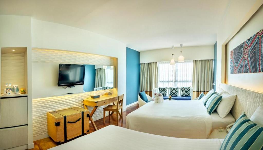 Двухместный (Двухместный номер Делюкс с 2 отдельными кроватями — Крыло «Джомтьен») отеля Jomtien Palm Beach, Паттайя