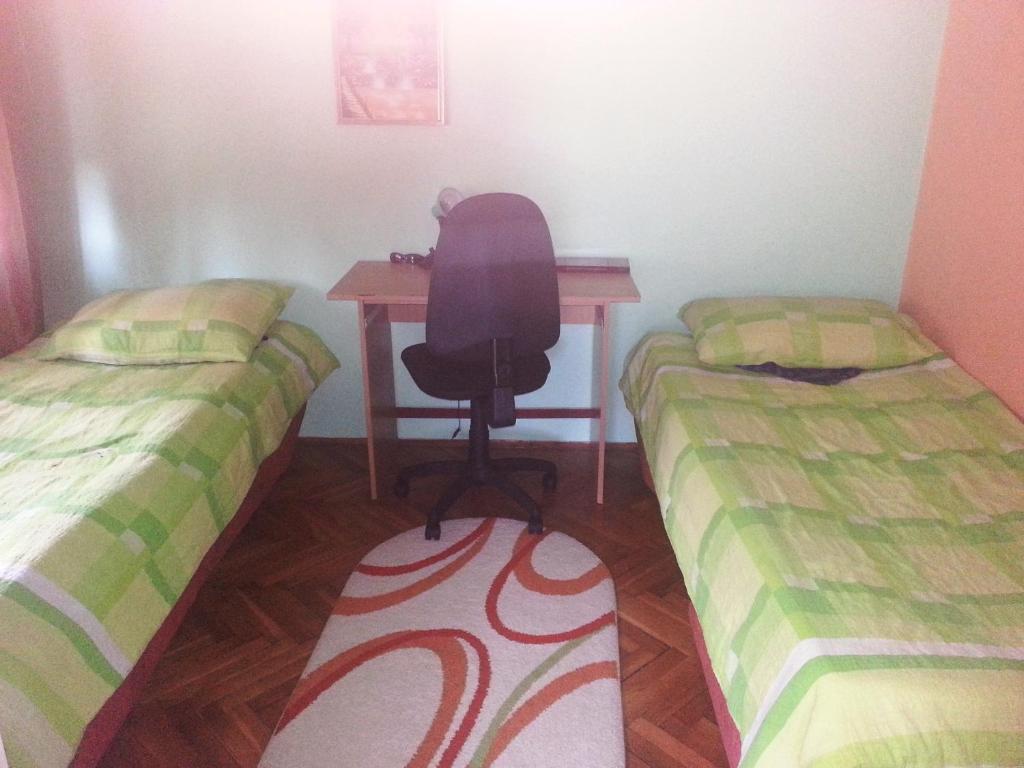 Двухместный (Двухместный номер с 1 кроватью или 2 отдельными кроватями, общая ванная комната) гостевого дома Guest house Guča, Гуча