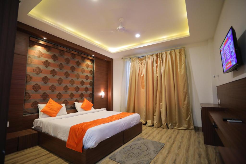 Двухместный (Номер Делюкс) отеля Agra Hotels Marygold, Агра