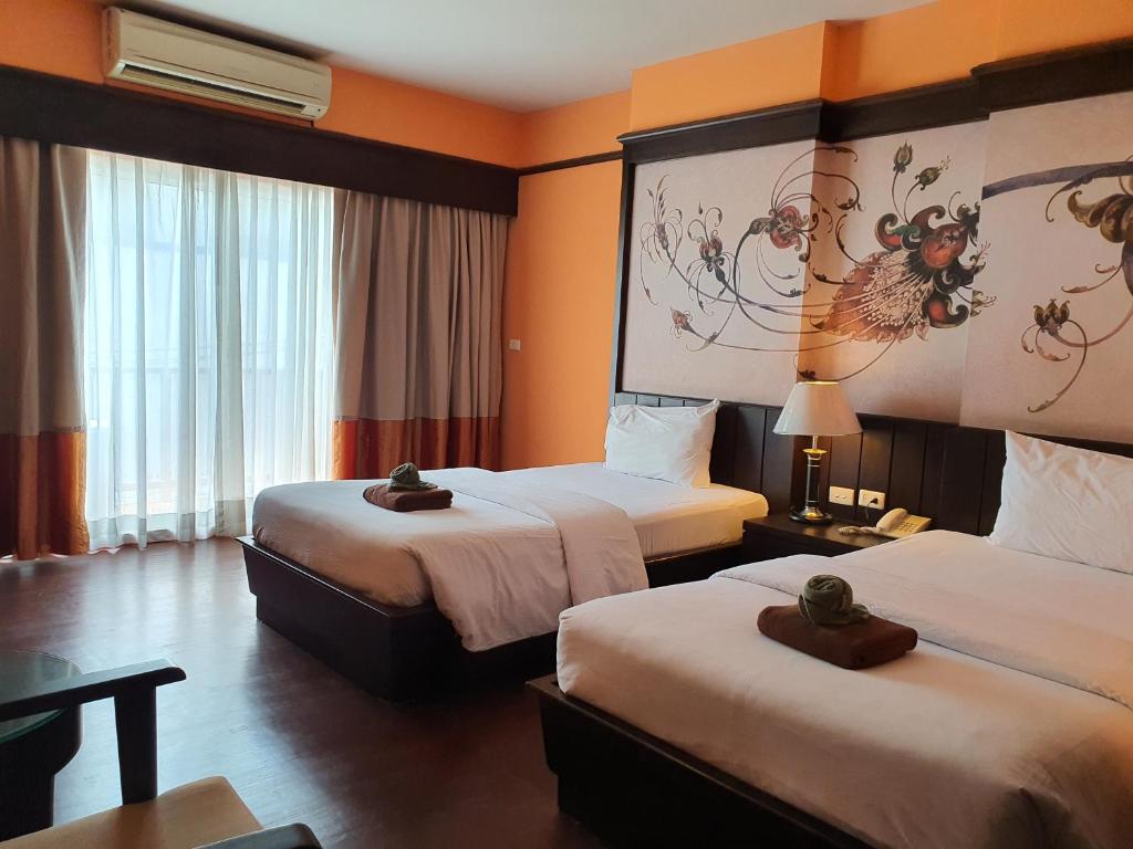 Двухместный (Стандартный двухместный номер с 1 кроватью или 2 отдельными кроватями) отеля Sarita Chalet, Паттайя