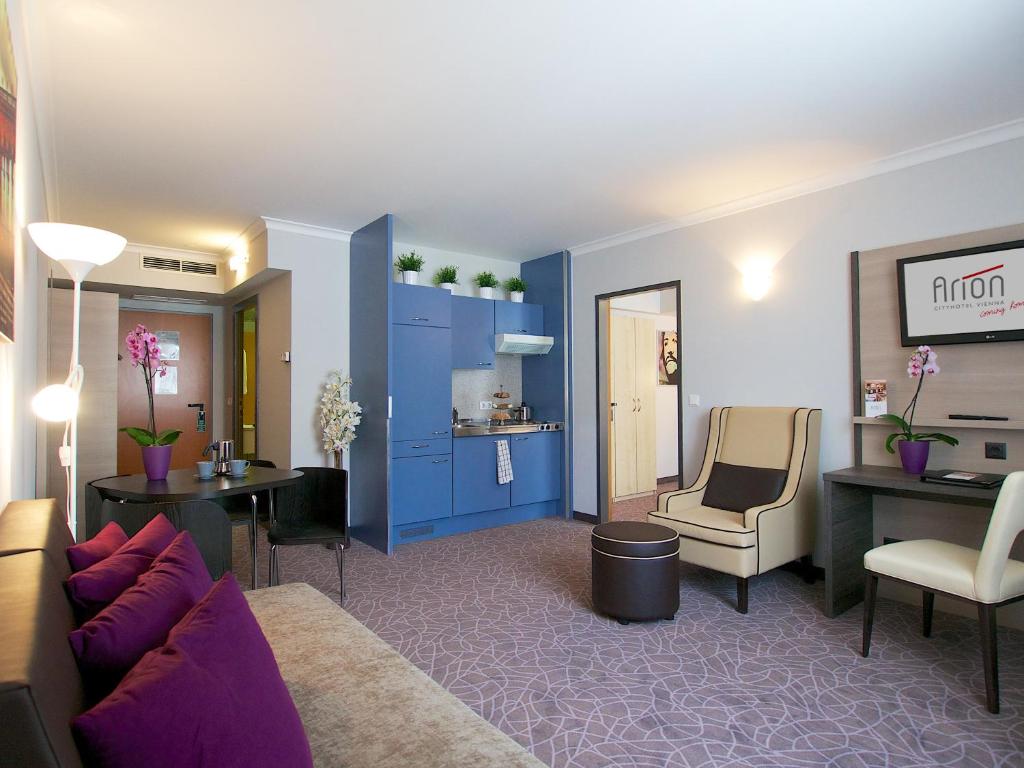 Апартаменты (Апартаменты с 1 спальней с диваном-кроватью.) апарт-отеля 24Hours-Apartment, Вена