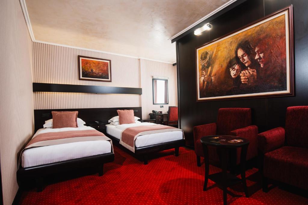 Двухместный (Двухместный номер с 2 отдельными кроватями) отеля Prezident Hotel, Нови-Сад