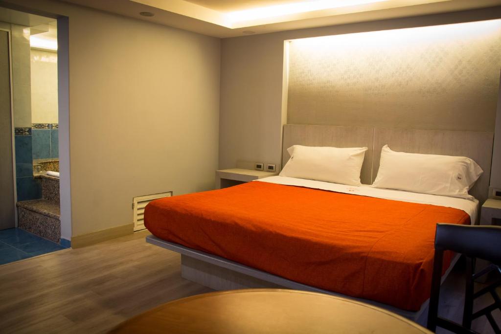 Двухместный (Двухместный номер Делюкс с 1 кроватью и ванной) отеля Hotel El Senador, Мехико