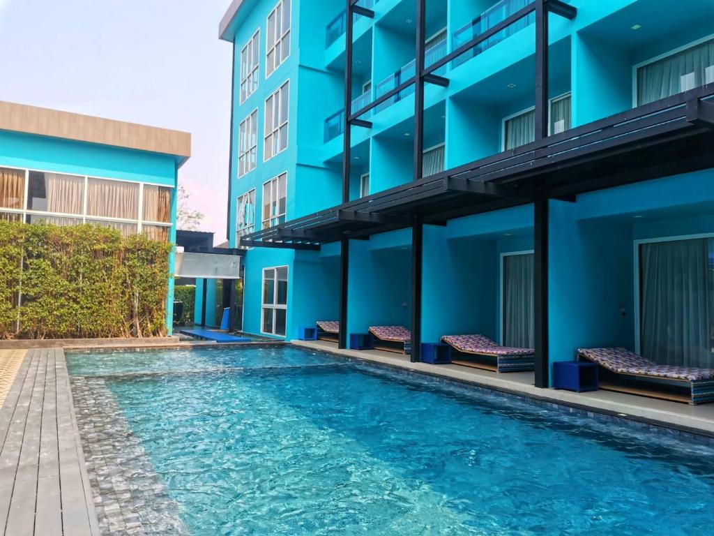 Двухместный (Двухместный номер Делюкс с 1 кроватью и доступом к бассейну) курортного отеля Sikhara Plago Resort, Чонбури